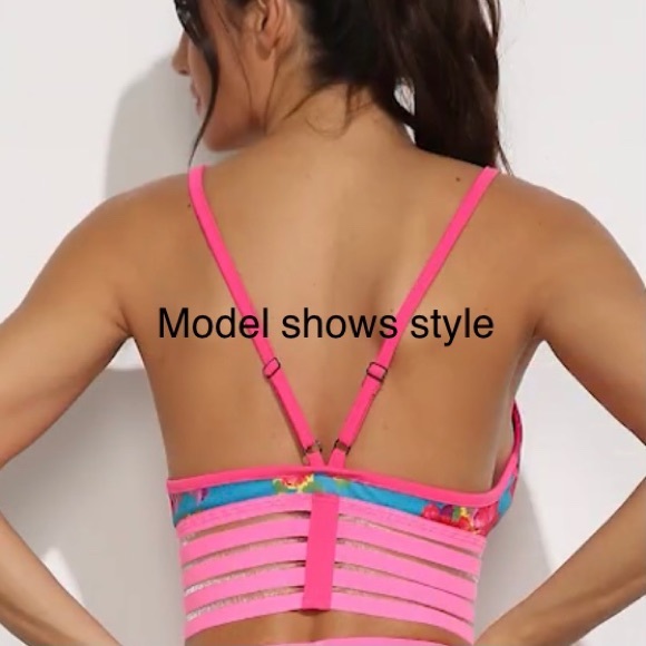 Summer wear 2 pcs set Deep V neck Push-up Bralette and short  Size M - Picture 5 of 10